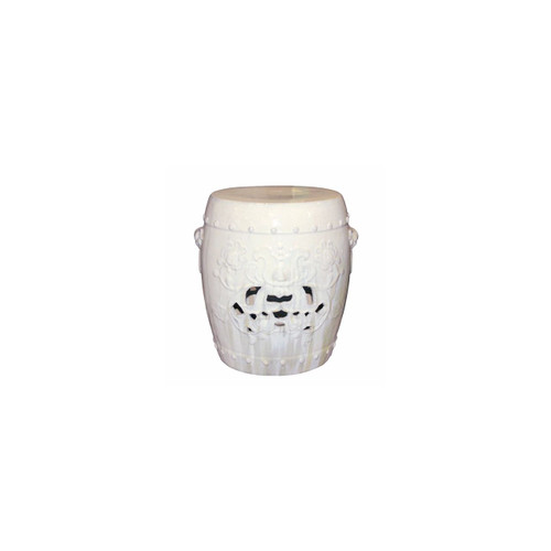 Flower Garden Stool - Vanilla