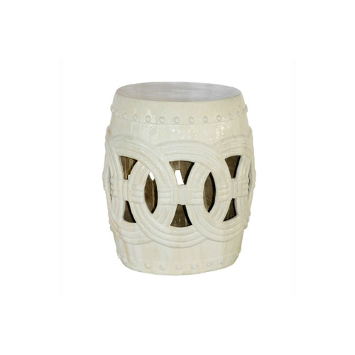 Rope Garden Stool S - Vanilla