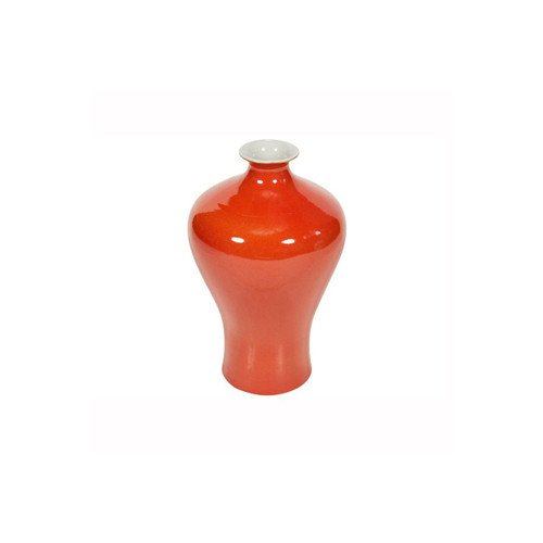 Orange Crackle Prunus Vase Medium