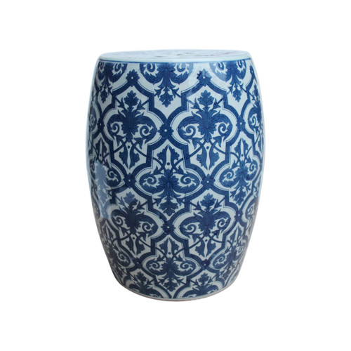 B&W Paris Floral Garden Stool