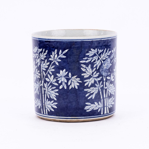 B&W Bamboo Orchid Pot