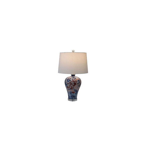 Copper Red Dragon Table Lamp