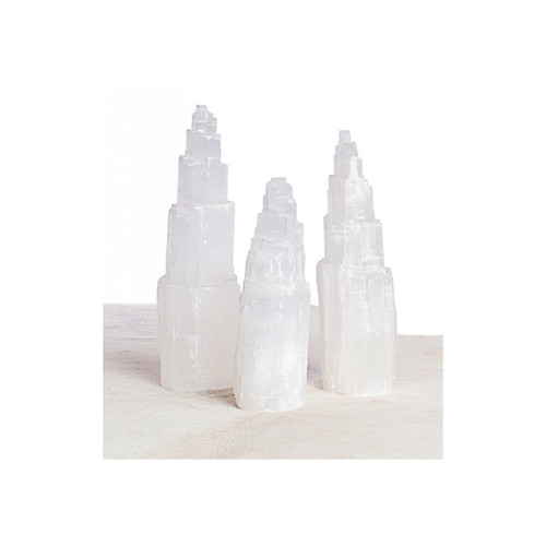 Selenite Single Tower Lamp Medium