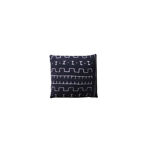 Black Mudcloth Pillow - I Wall & Saw