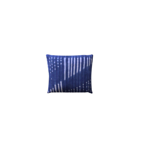 Vintage Indigo Mudcloth Pillow - Shibori Patterns