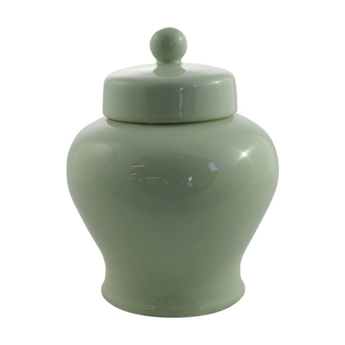 Beige Glazed Gigi Lidded Porcelain Jar Short