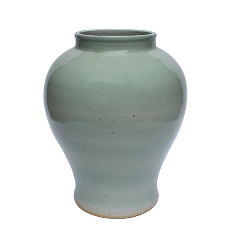 Mint Green Open Mouth Porcelain Jar Large