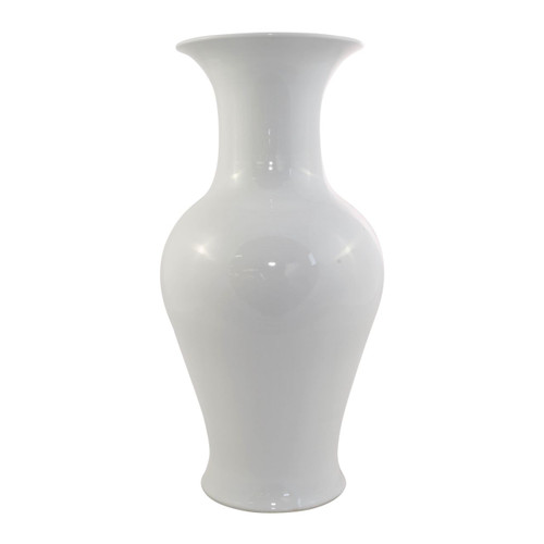 Fish Tail Porcelain Vase White