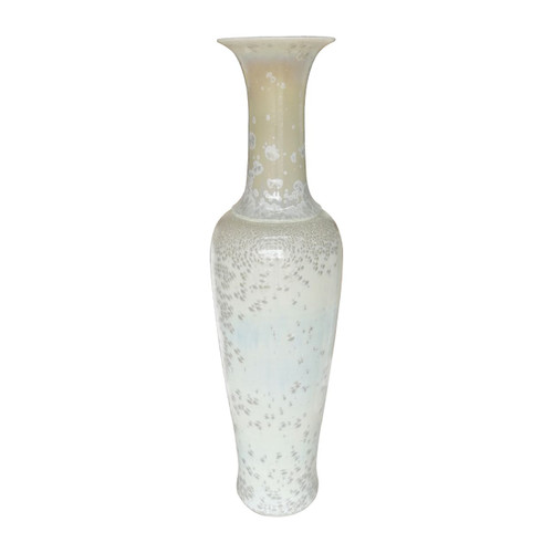 Crystal Shell Fish Tail Porcelain Vase - 71 Inch H