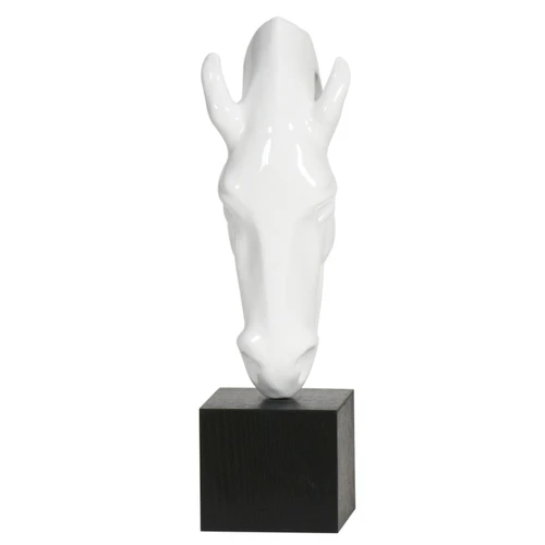 Horse Head Statue White