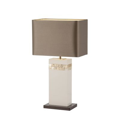 Table Lamp with Brown Shade / Oceanus