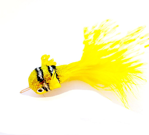 Cat Toy Teaser Wand Refill - Yellow Clown Fish KatFly®