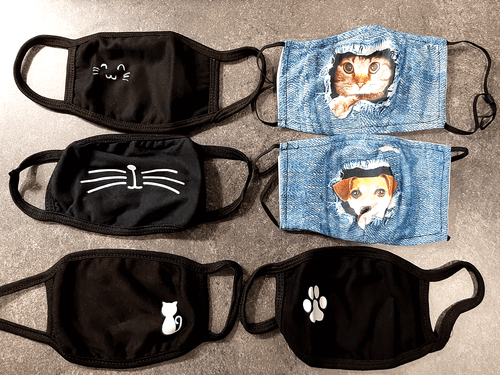 face mask cat design