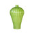Fluted Plum Vase - Lime Green
