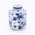 Blue & White Lion Hexagonal Tea Jar