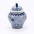 Blue & White Curly Vine Lidded Jar