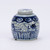 Blue & White Curly Vine Ancestor Jar