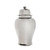 Metallic Silver Temple Jar