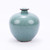 Crackle Celadon Pomegranate Vase W/ Brown Lip
