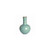 Crackle Celadon Globular Vase W/ Brown Lip