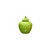 Fluted Pumpkin Jar - Lime Green