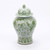 Celadon Dragon Lotus Temple Jar - Large