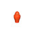 Orange Crackle Temple Jar