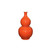 Gourd Vase - Orange Crackle