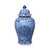 Blue & White Medallion Plum Blossom Temple Jar - XL