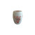White Garden Stool With Red Coral