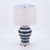 Blue and White Drip Table Lamp