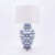 Blue and White Crossing Circle Lamp