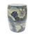 Blue & White Silla Porcelain Garden Stool Twisted Flower