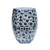 Blue & White Hex Porcelain Garden Stool Grape Vines