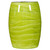 Handpainted Lime Green Wave Porcelain Garden Stool