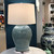 Light Blue Open Mouth Porcelain Jar Large Lamp