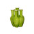D - 6 Pipe Flower Porcelain Vase - Lime Green