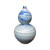 Blue And White Marblized Gourd Porcelain Vase