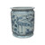 Blue and White Orchid Pot Bird Motif