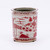 Underglazed Red Orchid Pot Bird Motif