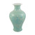 Green Crystal Shell Fishtail Porcelain Vase Small