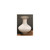 White Crystal Shell Squash Porcelain Vase Small