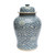Blue & White Temple Porcelain Jar Sea Wave Lotus