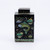 Black Square Tea Porcelain Jar Fish Motif