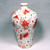 Red Goldfish Prunus Porcelain Vase