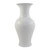 Fish Tail Porcelain Vase White