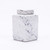 Square Porcelain Jar Marblized Porcelain Small
