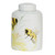 Colored Bee Round Tea Porcelain Jar Small