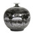 Black and White Drip Pomegranate Porcelain Vase