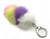 Rabbit Fur Pom Pom Keychain